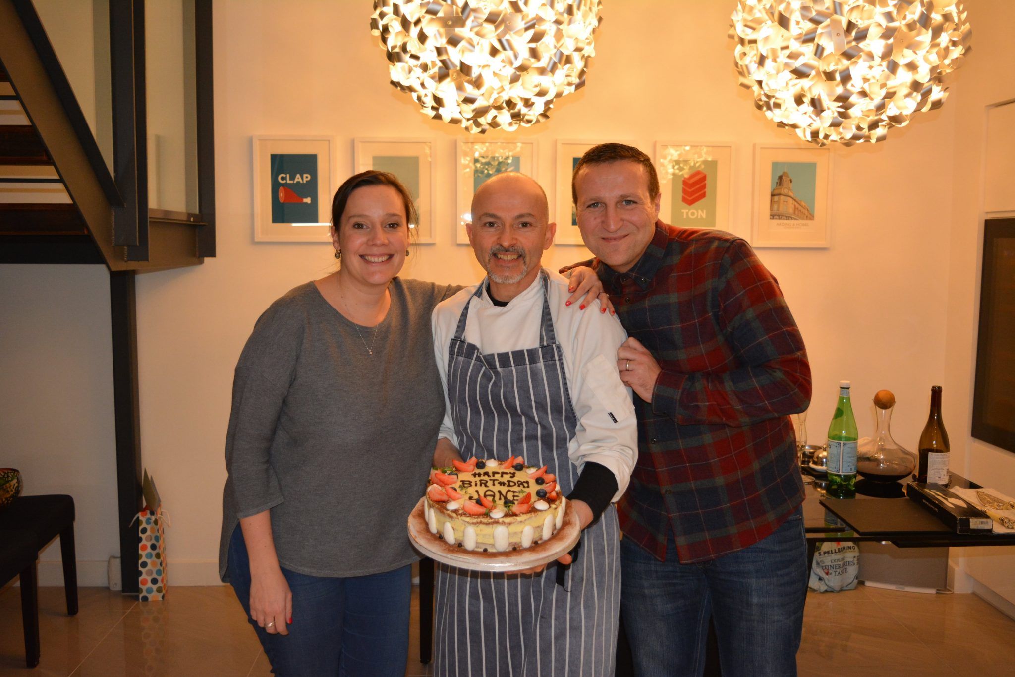 Bruce and Jane with a birthday cake