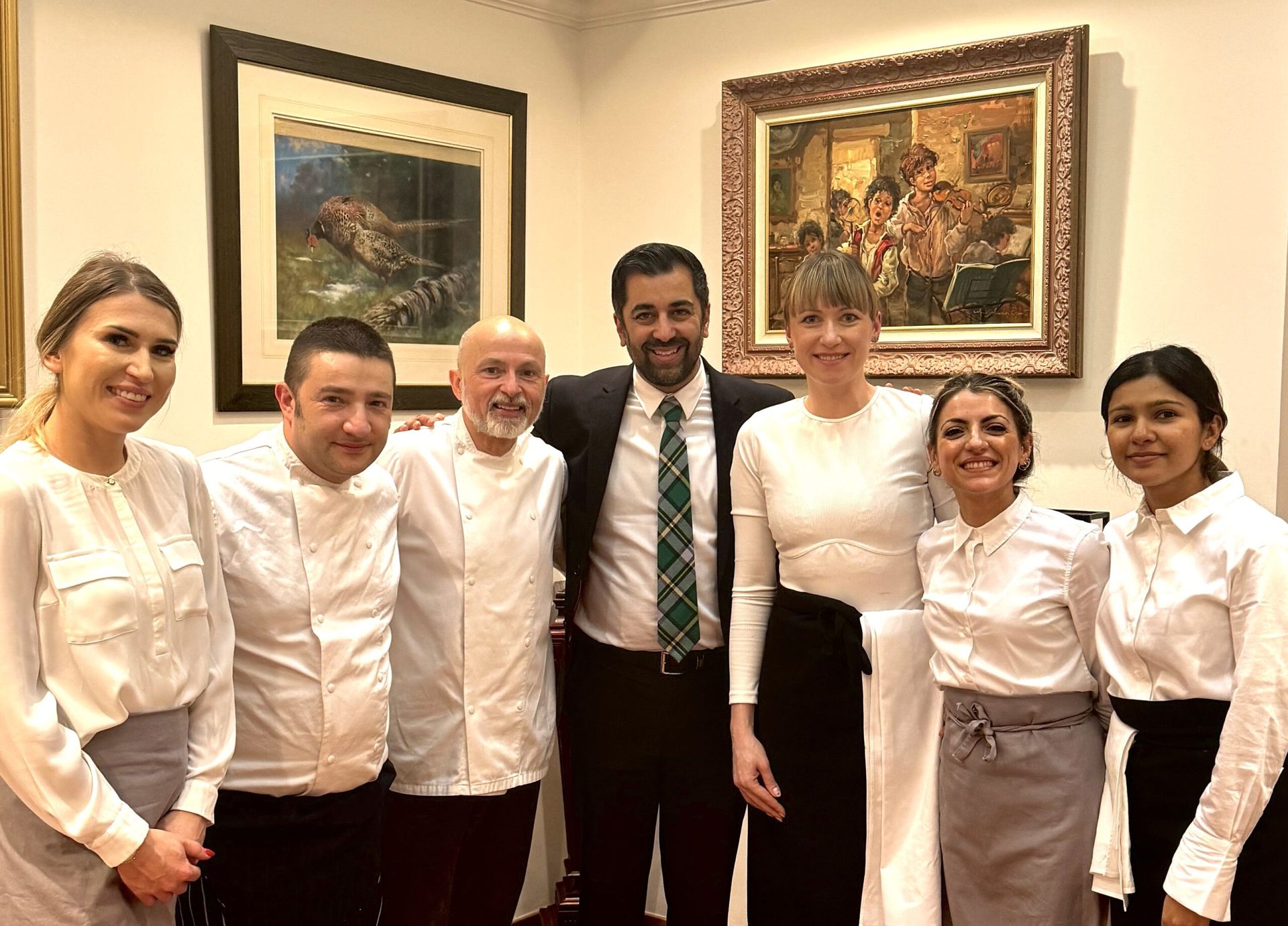 Giuseppe Manzoli and his team with the Scottish Prime Minister in 2023 #primeminister #scotland