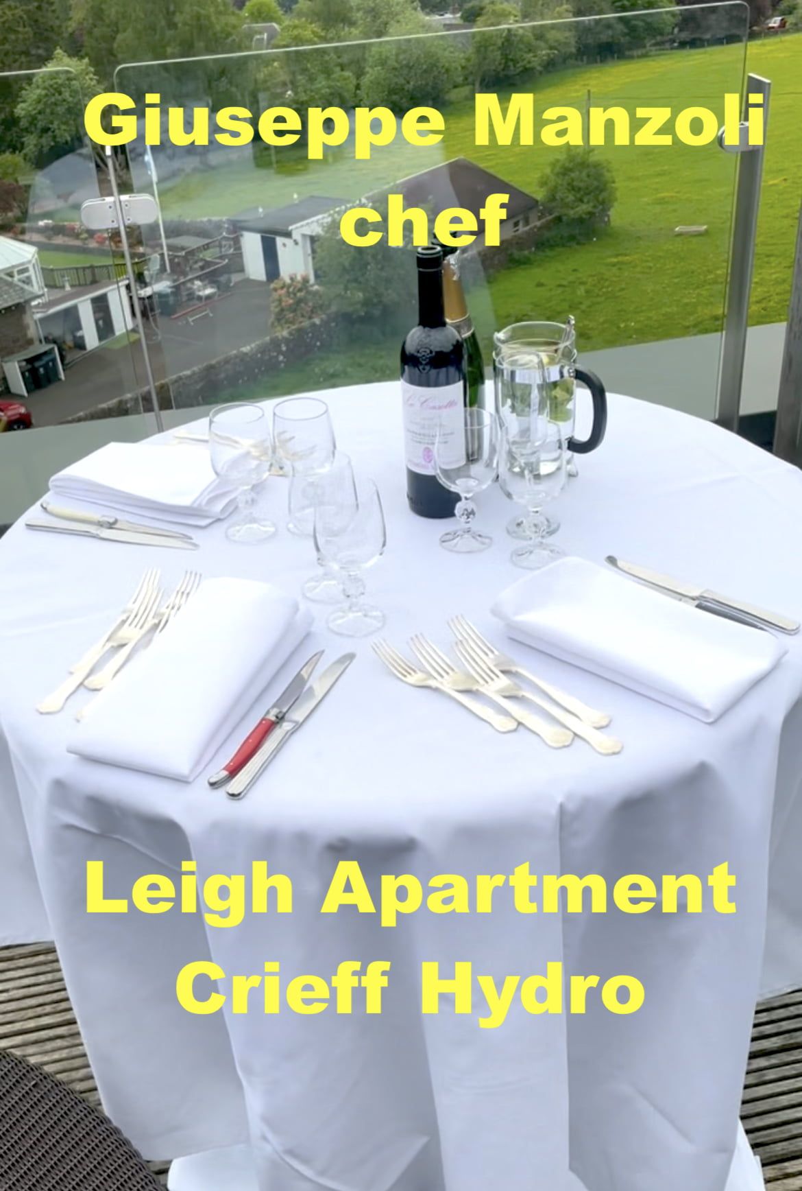 Table set | private dinner | Crieff Hydro