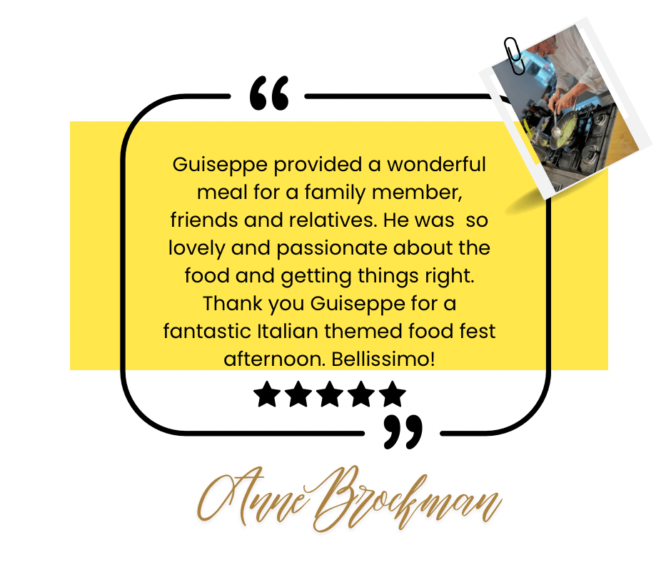 review of private chef giuseppe manzoli 