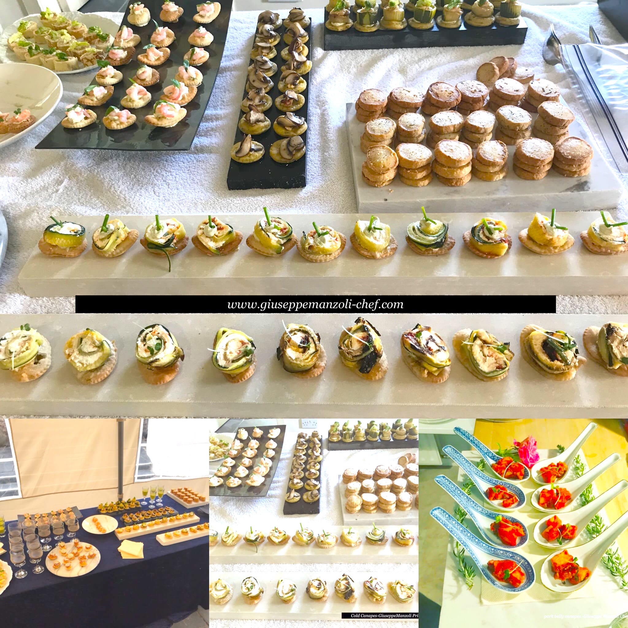 Canapès Buffet for weddings