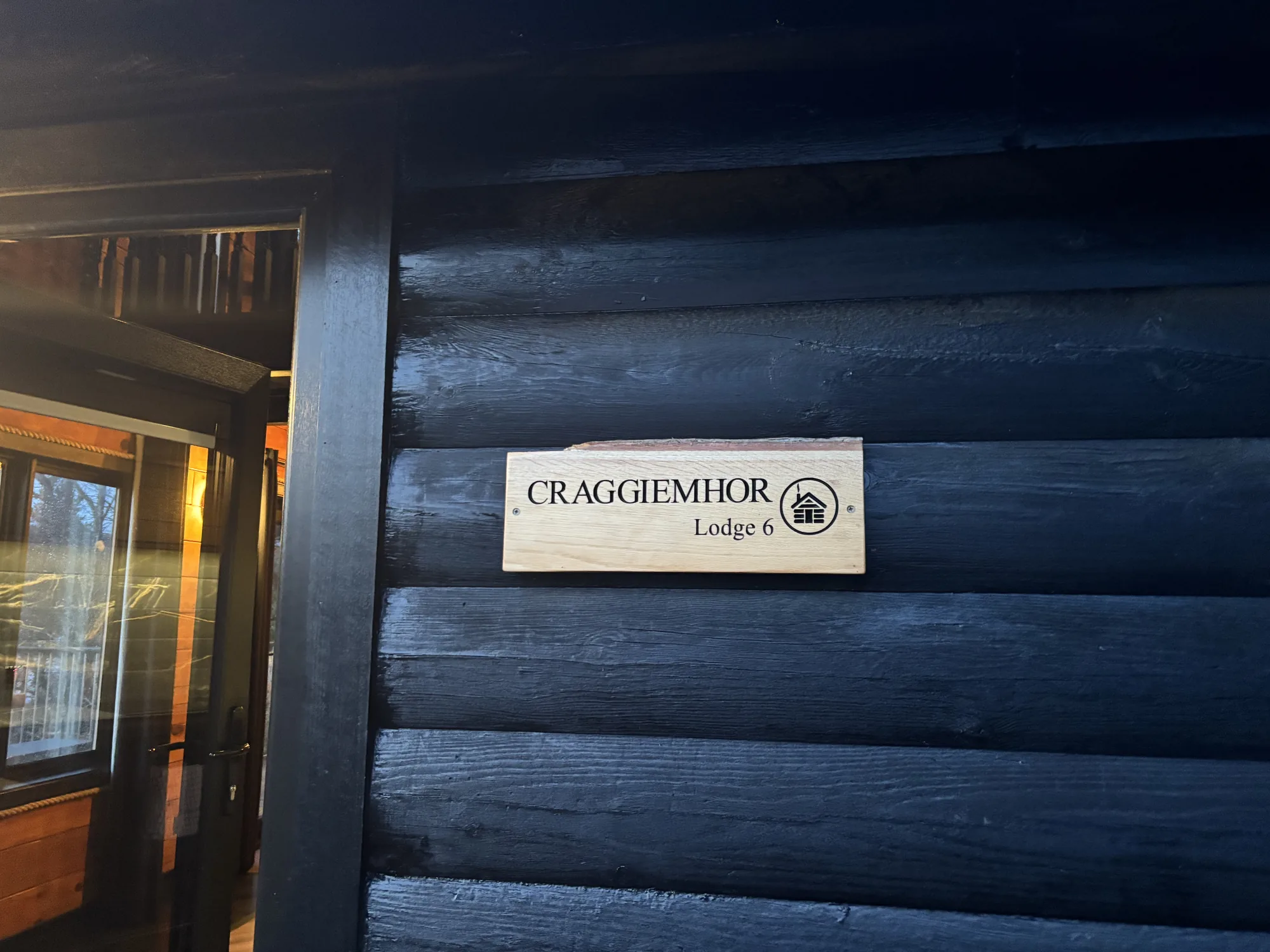 Craggiemhor Lodge 6 entrance at Loch Ness in the Scottish Highlands